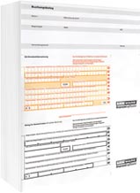 EU-Überweisungen DIN A4 Einzelblatt, 100 Stück/Paket