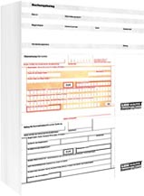 Überweisungen DIN A4 Einzelblatt, 100 Stück/Paket