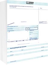 Schecks DIN A4 Einzelblatt, 100 Stück/Paket