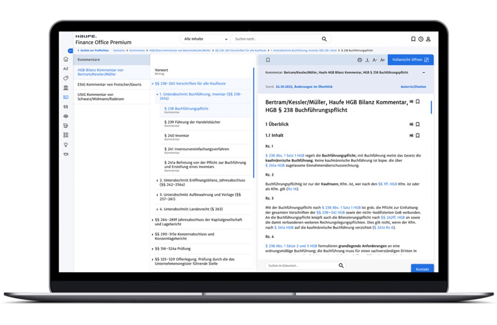 Haufe Finance Office Premium: Die Informations- und Weiterbildungssoftware für das Finanz- und Rechnungswesen