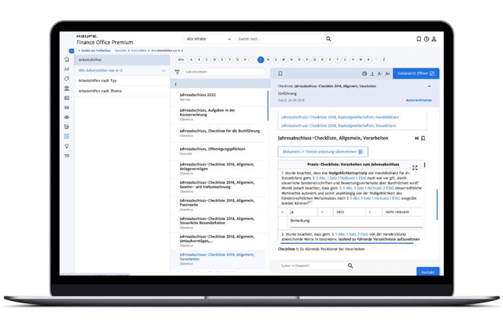 Haufe Finance Office Premium: Die Informations- und Weiterbildungssoftware für das Finanz- und Rechnungswesen