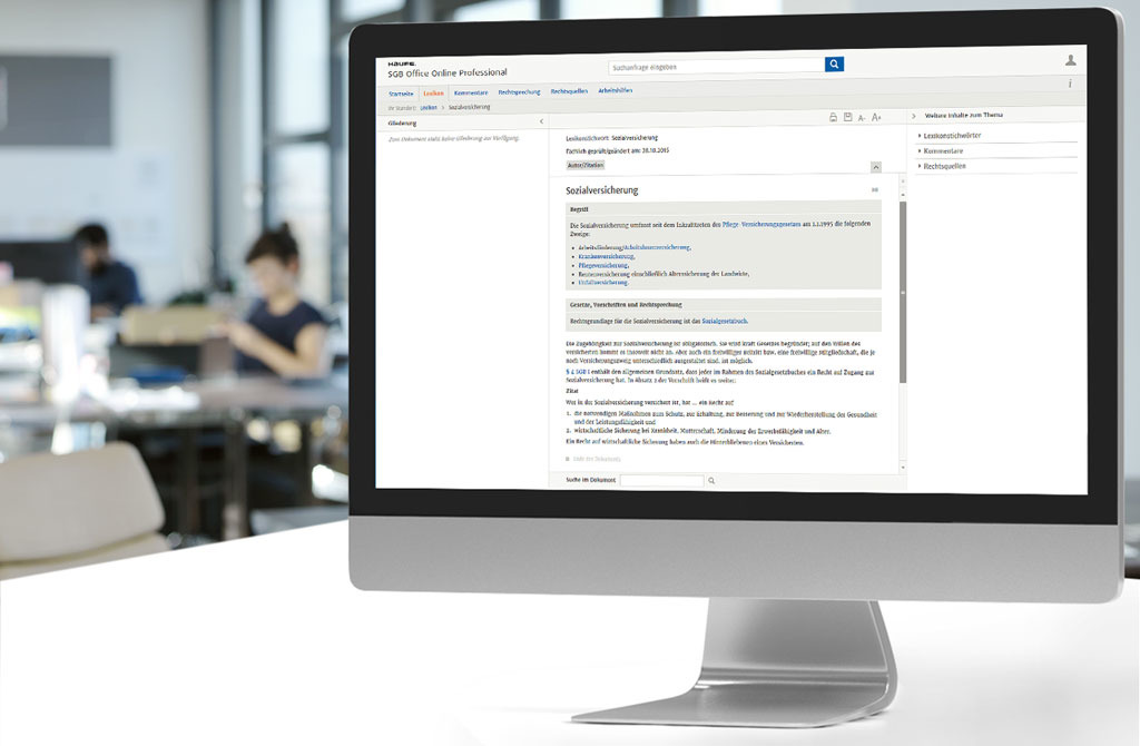 Haufe SGB Office Professional: Der elektronische Gesamtkommentar zum Sozialgesetzbuch mit praktischen Arbeitshilfen und Online-Weiterbildung