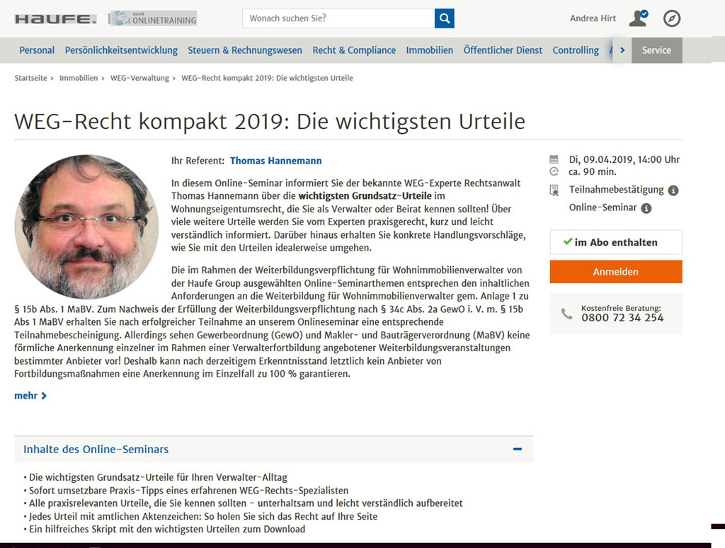 Haufe VerwalterPraxis Professional: Die professionelle Komplett-Lösung für Ihre Immobilienverwaltung