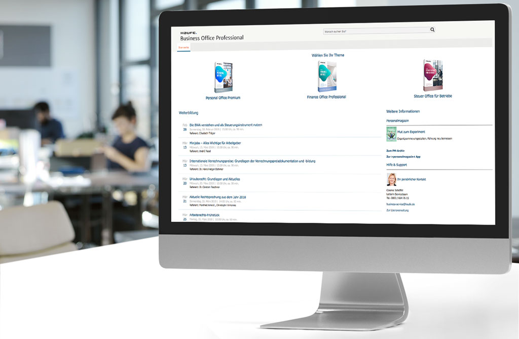 Haufe Business Office Professional: Wissen, Weiterbildung & Tools für das ganze Unternehmen