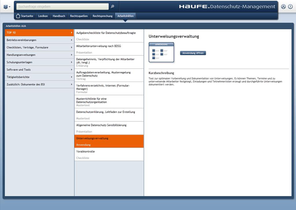 Datenschutz-Management: 