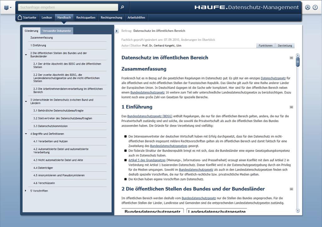 Datenschutz-Management: 
