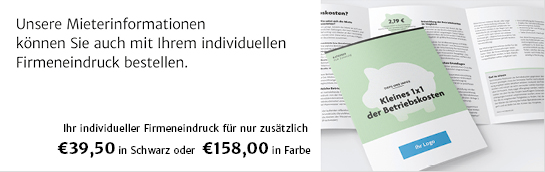 Mietfaltblätter personalisieren